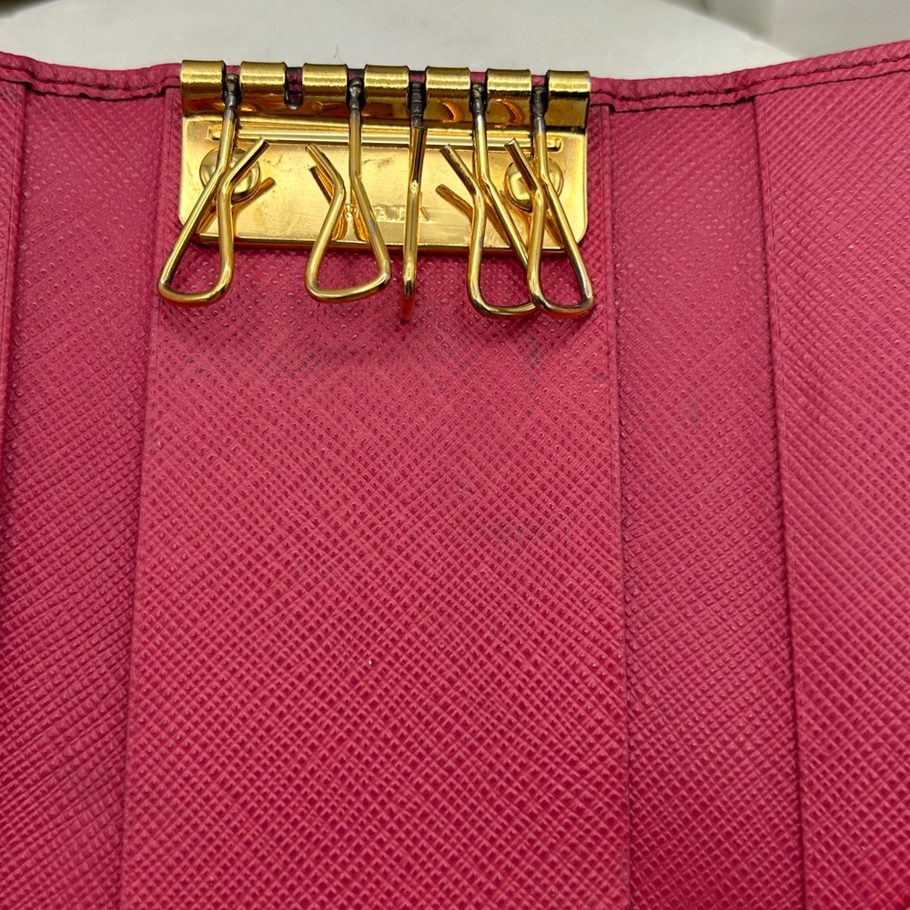 Prada authentic Pink Bow Key Holder Wallet - Picture 7 of 9